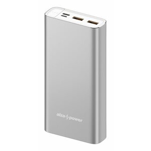 AlzaPower Metal 20000mAh Fast Charge + PD3.0 ezüst kép