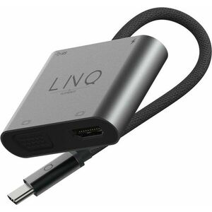 LINQ 4K HDMI Adapter with PD, USB-A and VGA kép