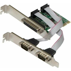 EVOLVEO Serial RS232 és LPT PCIe, bővítőkártya kép