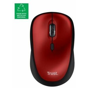 TRUST YVI+ Wireless Mouse ECO certified, piros színben kép