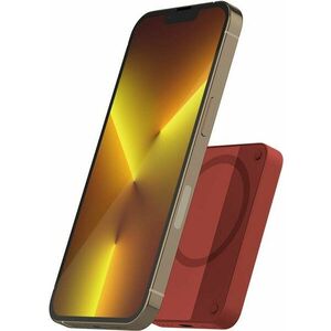 Epico 4200mAh MagSafe kompatibilis vezeték nélküli powerbank - piros kép