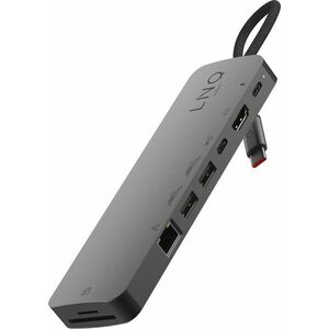 LINQ Pro Studio USB-C 10Gbps Multiport Hub with PD, 4K HDMI, NVMe M2 SSD, SD4.0 Card Reader and 2.5G kép