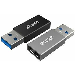 AKASA USB 3.1 Gen2 Type-C female to Type-A male adapter, 2 pack kép