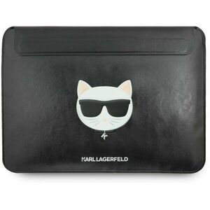Karl Lagerfeld Choupette Head Embossed Computer Sleeve 16" Black kép