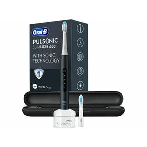 Oral-B Pulsonic Slim Luxe 4500 elektromos fogkefe, Matte Black + útitok kép