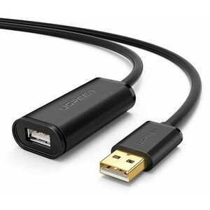 UGREEN USB 2.0 Active Extension Cable with Chipset 10m Black kép