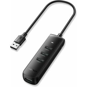 UGREEN USB 3.0 4-Port Hub 0.25m (Black) kép