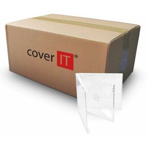 COVER IT box: 2 CD 10mm jewel box + tray átlátszó - 200db kép