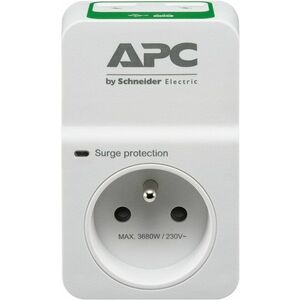 APC SurgeArrest 1 túlfeszültség elleni alapvédelem 230V kimenet, 2 USB, Franciaország kép