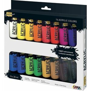 KREUL "SOLO GOYA" akril festékkészlet, 16 szín, 20 ml-es tubusban kép