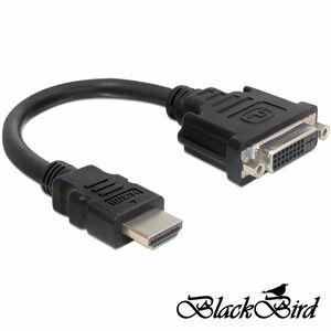 BlackBird BH1250 Átalakító Kábel HDMI-A Male to DVI 24+5 Female, 20 cm kép
