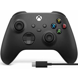Microsoft Xbox Series Gamepad, kontroller, Carbon Black + USB-C kábel kép