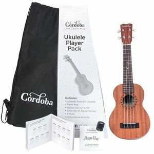 Cordoba Ukulele Player Pack Szoprán ukulele Natural kép