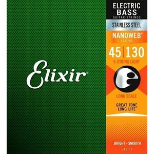 Elixir 14777 NanoWeb Light Long Scale 45-130 kép