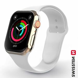 Swissten szilikon karpánt Apple Watch 42-44, fehér kép