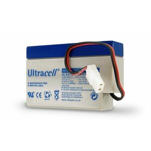 Ultracell ólom akku 12V 0, 8Ah UL0.8-12 csatlakozó: AMP kép