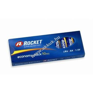 ROCKET Alkaline Blue LR6 AA Mignon ceruza elem 10db/ csomag kép