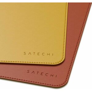 Satechi dual sided Eco-leather Deskmate - Yellow/Orange kép