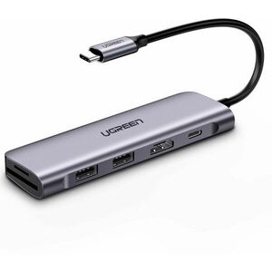 Ugreen USB-C To HDMI, 2 x USB-A 3.0, SD/TF+PD Converter kép