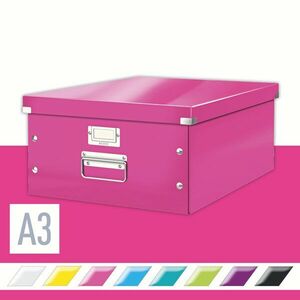 Leitz WOW Click & Store A3 36.9 x 20 x 48.2 cm, rózsaszín kép