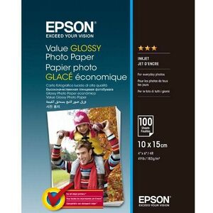 EPSON Value Glossy Photo Paper 10x15cm 100 lap kép