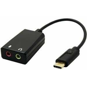 OEM Adaptér USB C(M) - 2 x jack 3, 5F kép