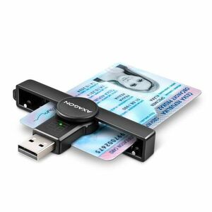 AXAGON CRE-SMP1A Smart card / ID card PocketReader, USB-A kép