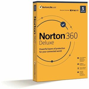Norton 360 Deluxe 50GB, VPN, 1 felhasználó, 5 eszköz, 24 hónap (elektronikus licenc) kép