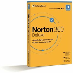 Norton 360 Deluxe 25GB, VPN, 1 felhasználó, 3 eszköz, 24 hónap (elektronikus licenc) kép