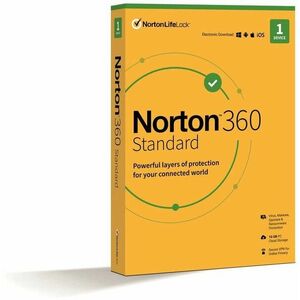 Norton 360 Standard 10GB, VPN, 1 felhasználó, 1 eszköz, 24 hónap (elektronikus licenc) kép