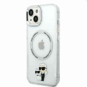 Tok Karl Lagerfeld MagSafe IML Karl and Choupette NFT for Apple iPhone 14 Plus, átlátszó kép