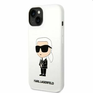Hátlapi tok Karl Lagerfeld Liquid Silicone Ikonik NFT for Apple iPhone 14 Plus, fehér kép