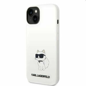 Hátlapi tok Karl Lagerfeld Liquid Silicone Choupette NFT for Apple iPhone 14 Plus, fehér kép