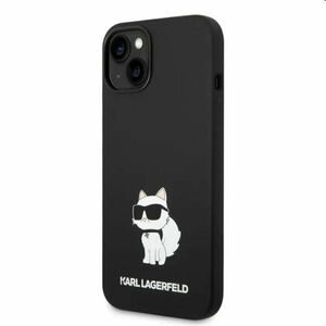 Hátlapi tok Karl Lagerfeld Liquid Silicone Choupette NFT for Apple iPhone 14 Plus, fekete kép