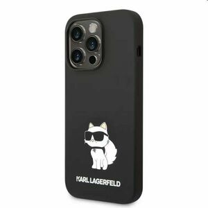 Hátlapi tok Karl Lagerfeld Liquid Silicone Choupette NFT for Apple iPhone 14 Pro, fekete kép