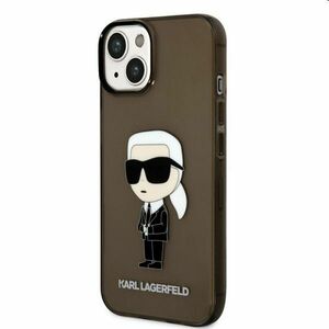 Tok Karl Lagerfeld IML Ikonik NFT for Apple iPhone 14 Plus, fekete kép