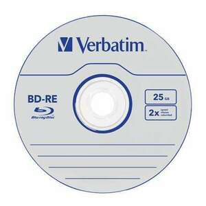 VERBATIM BD-RE BluRay lemez, újraírható, 25GB, 1-2x, 1 db, normál... kép