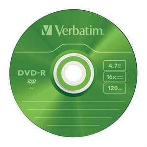 VERBATIM DVD-R lemez, színes felület, AZO, 4, 7GB, 16x, 5 db, véko... kép