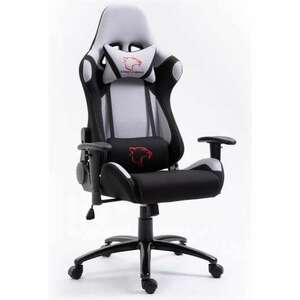 Dark Gamer szék nyak- és derékpárnával - szürke-fekete kép