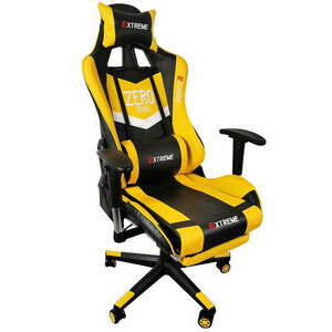 Extreme ZERO Gamer szék nyak-és derékpárnával - fekete-sárga kép