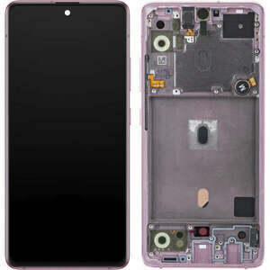 Samsung A516 Galaxy A51 5G gyári LCD+érintőpanel pink kerettel kép