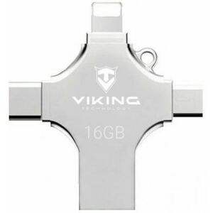 Viking USB Flash Disk 16GB 4v1 ezüst kép