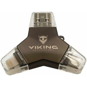 Viking USB 3.0 Pendrive 4in1 128GB fekete kép