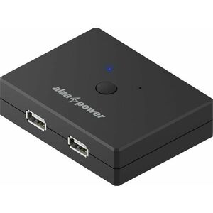 AlzaPower USB 2.0 2 In 2 Out KVM Switch Selector fekete kép