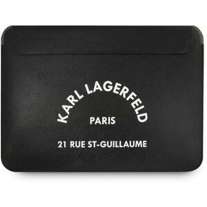 Karl Lagerfeld Saffiano RSG Embossed Computer Sleeve 16" Black kép