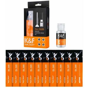 K&F Concept Fullframe Sensor Cleaning Set (10 törlőkendő + 20 ml tisztítóoldat) kép