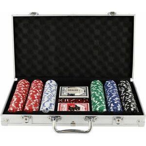 Teddies Póker készlet 300 db + kártyák + kockák alumínium tokban kép