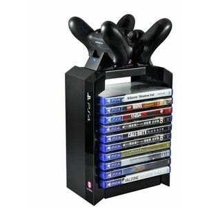 Numskull PlayStation 4 Premium Games Tower + Dual Charger kép