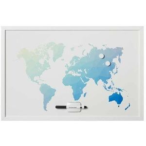 VICTORIA „Világtérkép” 40×60 cm, fehér kerettel kép