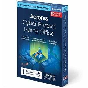 Acronis Cyber Protect Home Office Advanced 1 PC-re 1 évre + 500 GB Acronis Cloud Storage (electro) kép